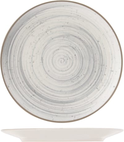 Cosy & Trendy Dinerborden Sintra Dusty Blue - 4 Stuks Ø 26 cm - Aardewerk - Vaatwasser- & Magnetronbestendig