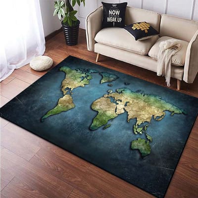 Tapis Décoratifs Rétro Carte de Navigation Grands Tapis pour Salon Décoration Intérieure Tapis de Zone Tapis de Sol Chambre d'Enfants Tapis de Chambre Cadeau 160*200cm