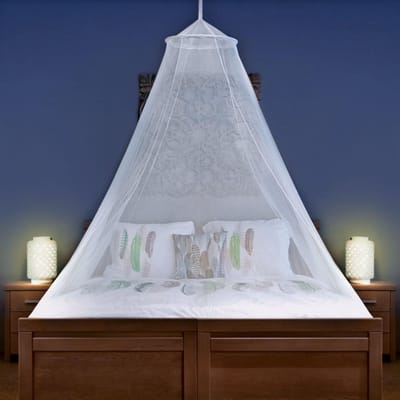 Universeel Klamboe Backpackers – 1-Persoons t/m Kingsize – Volledig Gesloten – Reizen & Decoratie – Gratis Tas + Ophangset + Zelfklevende Haken