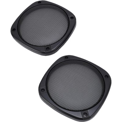2 Pièces Cache Grille Haut-Parleur Plafond Commercial Métal Maille Grilles Décoratives Voiture Pièce Accessoire avec 8 Vis de Montage
