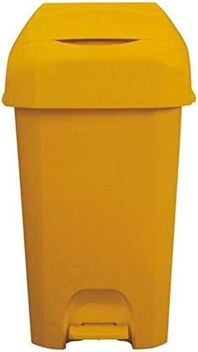 Luieremmer - Afvalbak - Babykamer - Robuust ontwerp - 60 liter - Geel