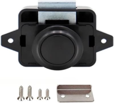 Drukknop Slot - Meubel Sluiting - Kasten Beveiligen - Geïntegreerd Gietproces - 20mm Diameter - Zilverkleurig