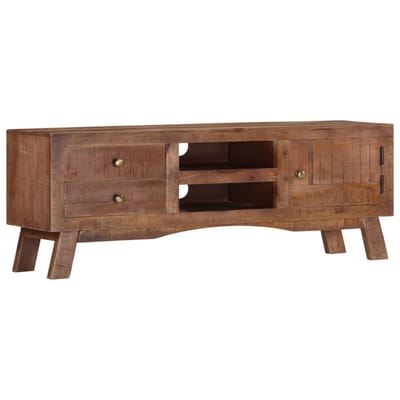 vidaXL - Tv-meubel - 110x30x40 - cm - ruw - mangohout