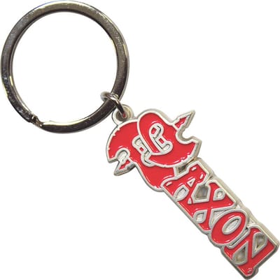 Saxon - Red Logo Sleutelhanger - Rood