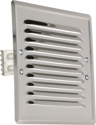 Ventilatierooster 165x165 mm Metaal met Insectenhor RVS