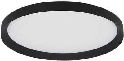 Plafondlamp Flady 4367ZW zwart Ø30 cm 2000 Lumen kunststof metaal Steinhauer modern binnen