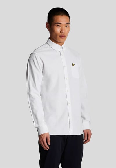 Lyle & Scott - Overhemd Wit Lyle&scott Linen Lange Mouw Overhemd Wit Lw2004v 626