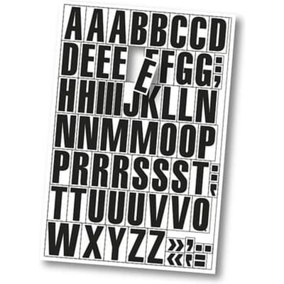 Magneetletters, voor metalen oppervlakken, A4, wit