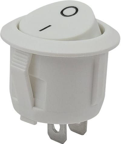 ProRide Wipschakelaar ON/OFF KCD2-202 - 2-pins - Rond ⌀20mm - 250V/6A - Wit