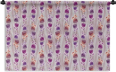 Wandkleed - Wanddoek - Tulpen - Bloemen - Patroon - 180x120 cm - Wandtapijt