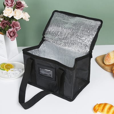 Koeltassen en koelboxen - Opvouwbare geïsoleerde tassen - Geschikt voor picknicks, kamperen en barbecues - 41*26*33 cm - Zwart