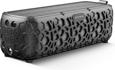 4smarts Endless Summer Bluetooth Speaker met Zonnepaneel en Lamp Zwart