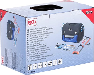 BGS Sanitair-gereedschapssortiment - 101 delig