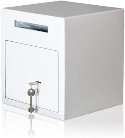 Inwerpkluis - Deposit kluis - Geld opslag - Veiligheidsniveau A - 2184 Liter - Hoogglans wit