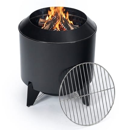 Vuurschaal voor buiten - Ø 52 cm - met bbq rooster - rookloos