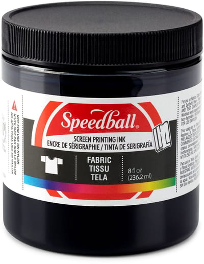 Fabric ink black screen printing -Speedball