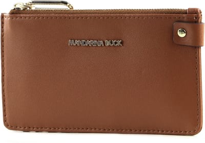 MANDARINA DUCK Leren Kaarthouder Luna Credit Card Holder Caramel Cafe Bruine