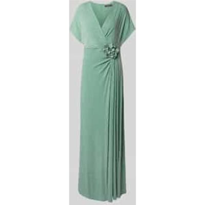 Maxi-jurk in wikkellook met V-hals