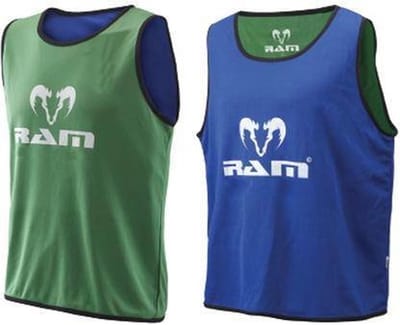 Training hesjes - Dubbelzijdig - Overgooiers Groen/blauw - S - 10 stuks