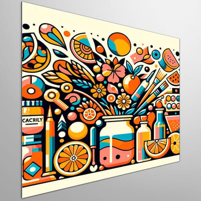 Kunstprint | Wanddecoratie | Dibond | 40 × 40 cm