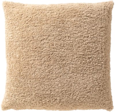 Dutch Decor CARA - sierkussen 45x45 cm - teddylook - beige - Inclusief binnenkussen - Luxe kussens voor woonkamer & bank