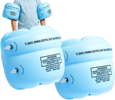 Arm Drijvers Kinderen - Zwembandjes Opblaasbaar - Veilig Zwemmen Leren - Ergonomisch Anti-slip - 25x20cm - Blauw