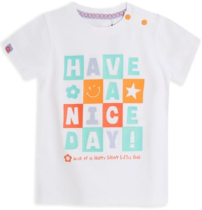 4PRESIDENT T-shirt meisjes - White - Maat 92 - Meiden shirt