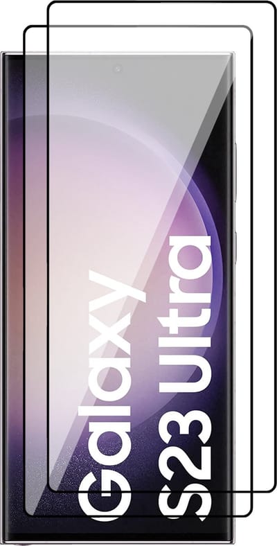 Screenprotector geschikt voor Samsung Galaxy S23 Ultra - PET Glasfolie Beschermglas Screen Protector - 2 Stuks
