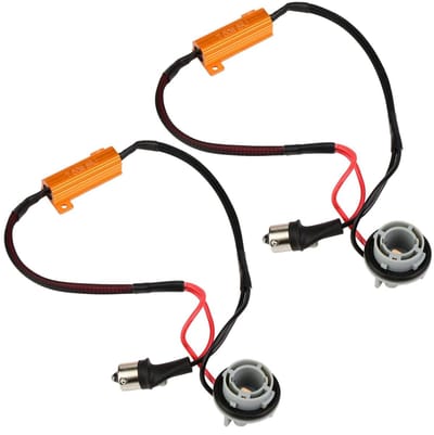 Dailygoods - Resistor Wiring Harness Set - P21W LED Turn Signal - Plug & Play - Geschikt voor 1156 en 12V