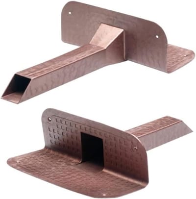 Spleetmondstuk - Hoeksproeier - Terras Bewateren - TPE Materiaal - 57 x 48 mm - Koper
