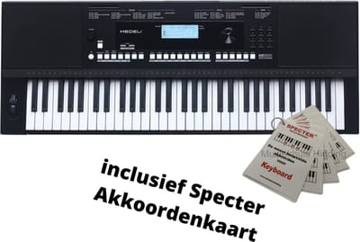 MK300 |Medeli Millenium Series keyboard, 61 aanslaggevoelige toetsen Met Akkoordenkaart