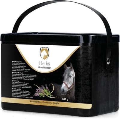 Excellent Herbs Monnikspeper – 500 g - Ondersteunt een Normale en Regelmatige Cyclus – Natuurlijk rustgevend – Voor Paard en Pony