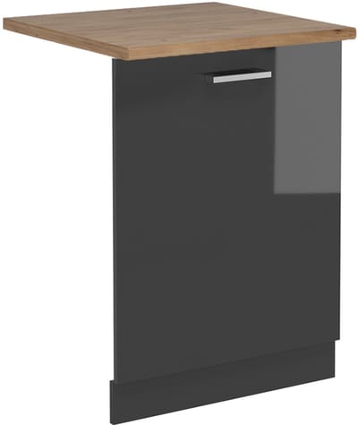 Vicco R-Line Vaatwasserfrontpaneel – 60 cm, WB Eik Antraciet Hoogglans