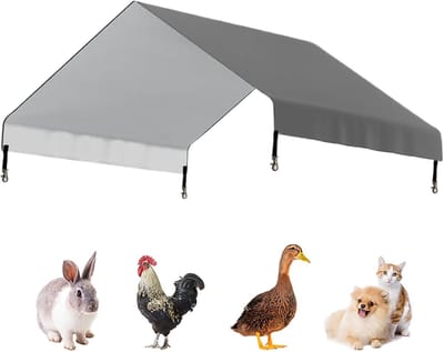 Kippenhok Zeil - Rondom Afscherming - Buiten Tuin - Waterdicht Oxford Materiaal - 145x110cm