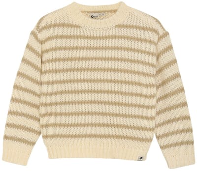 Daily7 - Knitted Sweater Stripe - Sand - Maat 80
