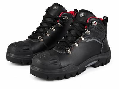 MTS Vinson OV Flex Pro S3 Veiligheidsschoenen – Hoog Model – Metaalvrij – Composite Neus & Antiperforatie – Zwart – Maat 38