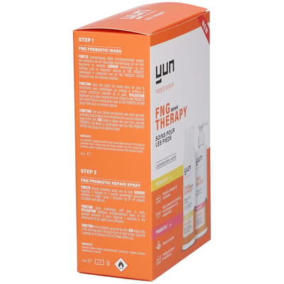YUN FNG Therapy Set bestaande uit PROBIOTIC Voetspray + PREBIOTIC Voetwasgel 1 Combinatieverpakking