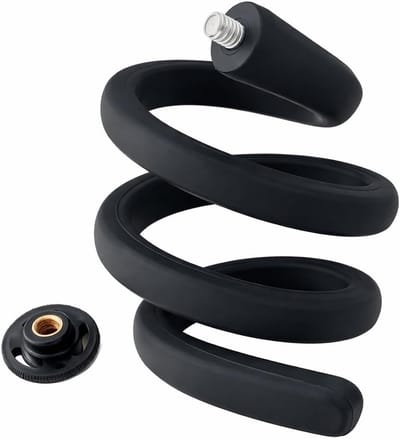 Flexibele Camera Houder - Twist Mount - Camerabewaking Installeren - Zonder Boren Wikkelbaar - 8x5x1 cm - Zwart