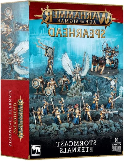 Stormcast Eternals Leger - Miniaturen Set Fantasy Figuren - Tafelspel Spelen - 16 Plastic Miniaturen - 10x5x1.27 cm - Meerkleurig