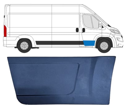 Reparatiepaneel voor deur voor Opel Movano 2021-2026 / Rechts