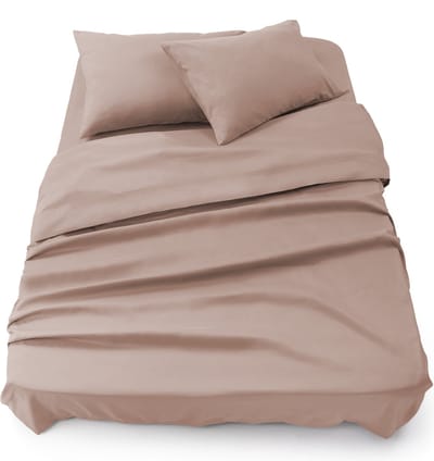 Blumtal 3-delige Set Bedlaken - Hoeslaken 135 x 190 x 30 cm - Laken 220 x 275 cm - 2 x Kussensloop 50 x 80 cm - Roze