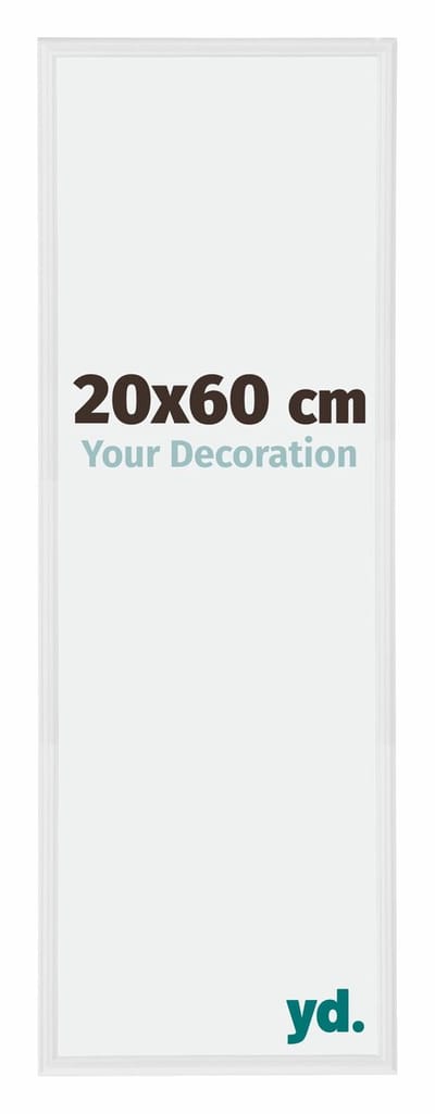 Your Decoration - Fotolijst 20x60 cm - Kunststof - Wit Hoogglans - Annecy