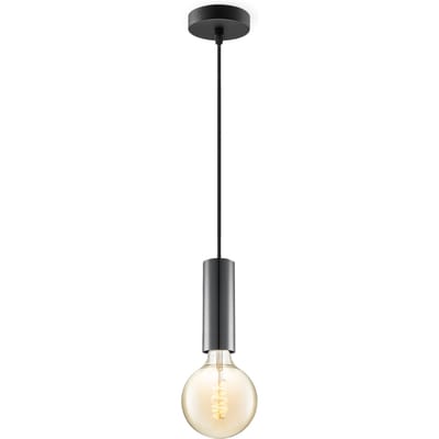 Home sweet home hanglamp Saga zwart Spiral g125 - amber