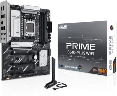 ASUS PRIME B840-PLUS WIFI Moederbord - AMD B840 - AMD AM5 - DDR5 RAM - ATX