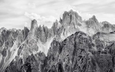 Fotobehang - Peaks 400x250cm - Vliesbehang