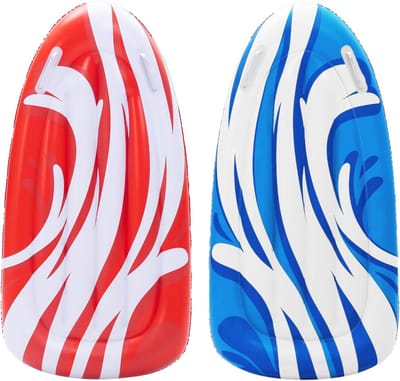 Opblaasbare bodyboards - Zwembanden waterspeelgoed - Leren zwemmen - Twee handgrepen - 111x62 cm - Rood Blauw