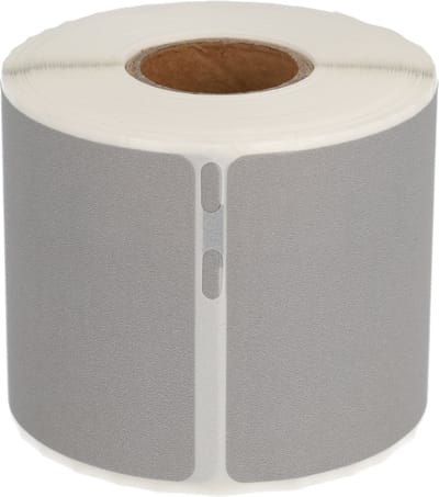 DULA Dymo kompatible Etiketten, S0722430 99014, 101 x 54 mm, Silber, Permanent, 1 Rolle, 220 Etiketten pro Rolle