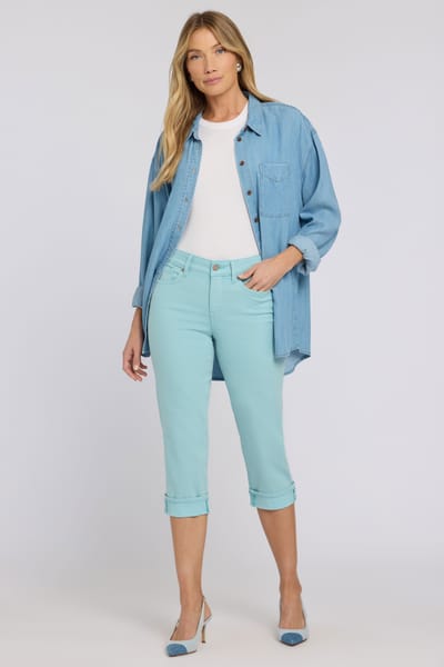 Marilyn Straight Crop Jeans In Cool Embrace® Denim