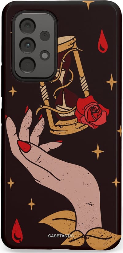 Casetastic Hoesje Geschikt voor Samsung A53 - Stijlvolle Beschermende Duo-layer Case - Magische Hand Roos