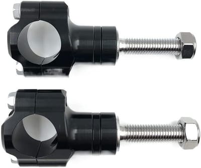 Stuurverhogers Motor - Stuurklemmen Aluminium - Comfortabel Rijden - CNC Gefreesd - 28mm - Zwart